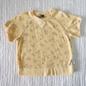 Tommy Hilfiger Floral Waffle Knit in Pale Yellow